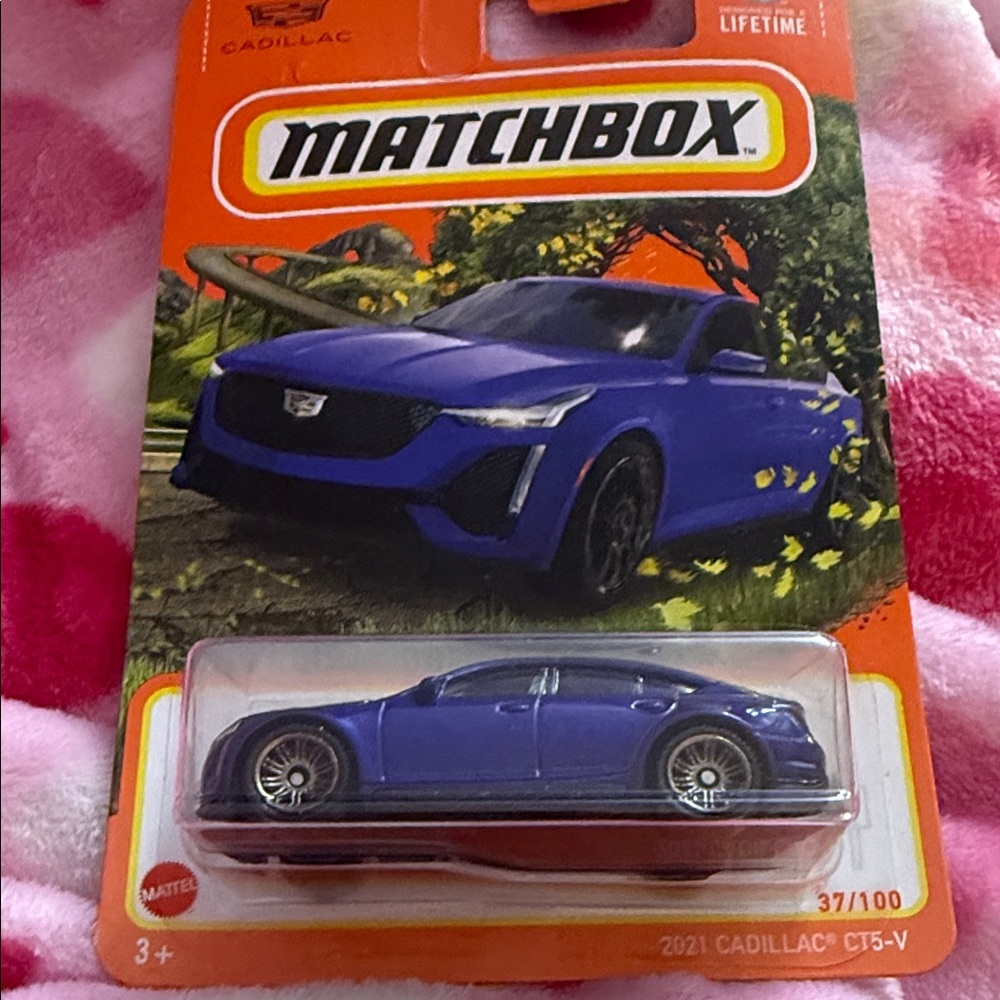 Matchbox 2021 Vibrant Blue Cadillac CT5-V Toy Car